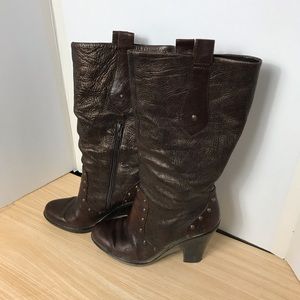 Born boots Troy dark brown metallic women so 7